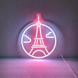 Eiffel Tower Neon Light, Neon Sign Light Decor, Eiffel Tower Bedroom Neon Sign, Bedroom Neon Lights, Home Neon Lights, Tower Wall Decoration