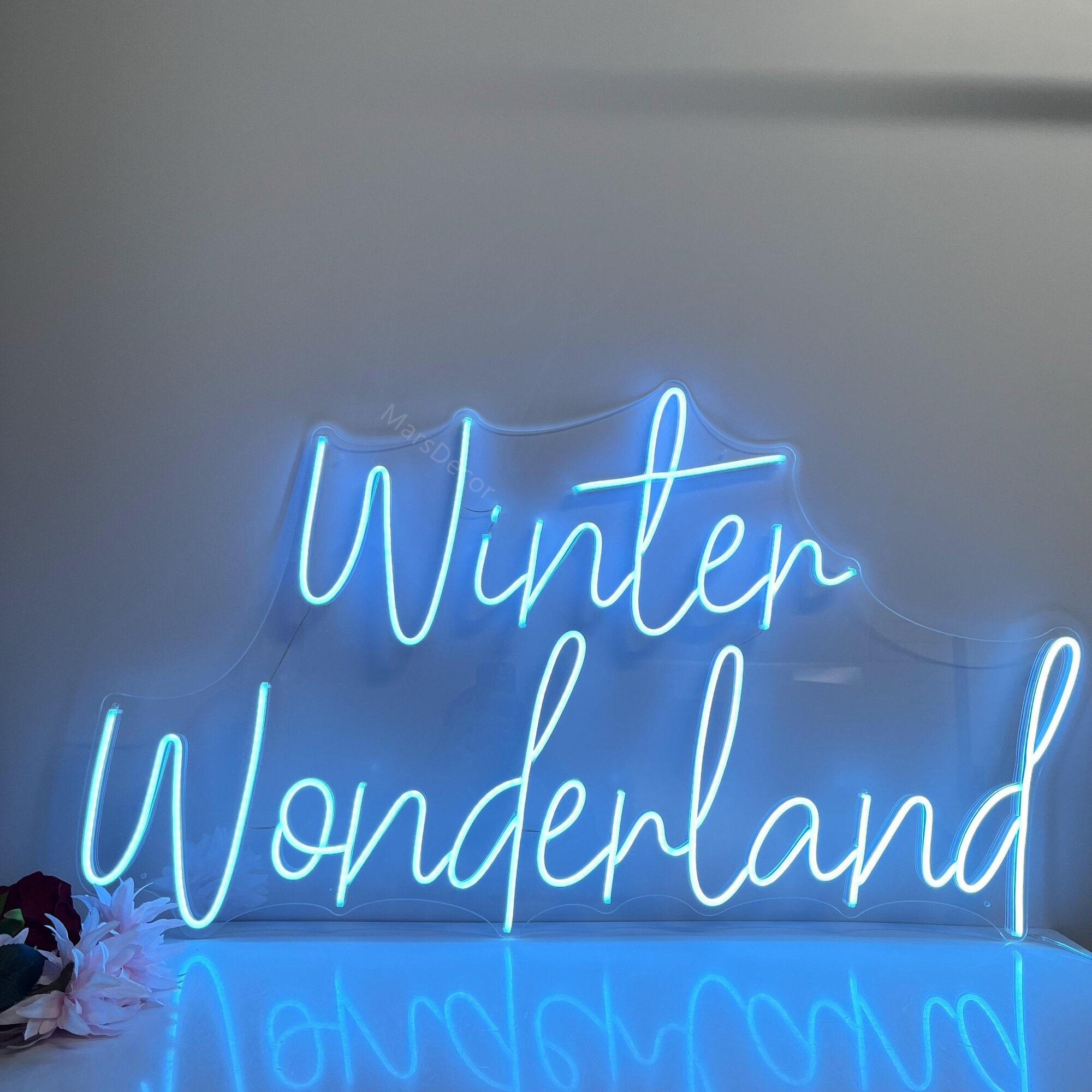 Neon Sign Custom | Neon Sign Winter Wonderland | Wedding Neon Sign | Neon Sign Bedroom | Neon Sign Wall Decor | | Neon Light Art Led Signs