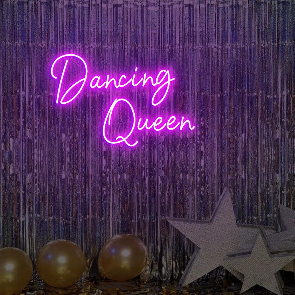 Dancing Queen Sign Neon Light, Dancing Party Backdrop Decor, Disco Theme Party Led Sign, Disco Birthday Party Neon Light, Party Decorations