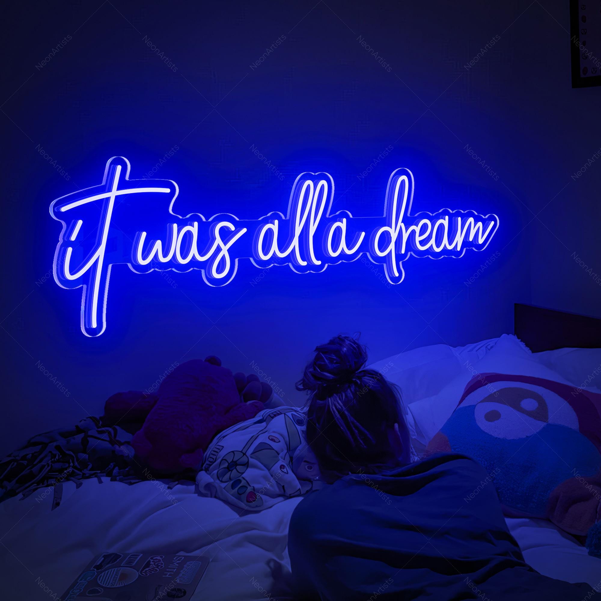 It was all a dream neon sign for Bedroom decoration,Led Sign For Bedroom,Home Living Room Wall Decoration,Above Bed Sign,Party Decor