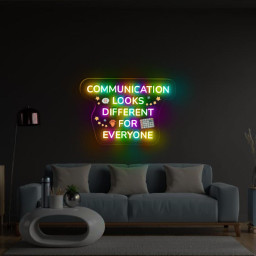 AAC SPED Teacher Inclusion Neon, Your Words Matter Neon, Neurodiversity Bcba Slp OT Teachers Gift, Language Special Education, Words Matter