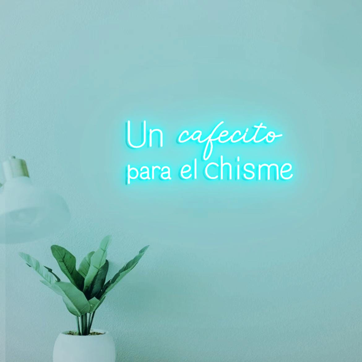 Un cafecito para el chisme Sign Neon Light, Spanish kitchen Decor, Spanish Coffee Sign, cafetería Sign, café Sign