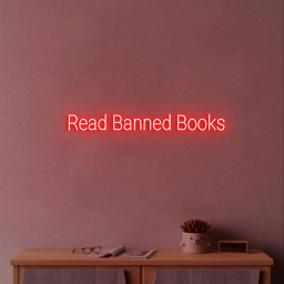 Read Banned Books Neon Light Sign, Funny Books Sign for Books Room Wall, Books Sign for Book shelf, Banned Sign Books Wall Decor, Read Sign