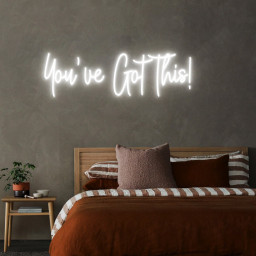 You've Got This, Custom Neon Sign for Office, Gym, Fitness Studio Decoration, Motivational Quotes for Home