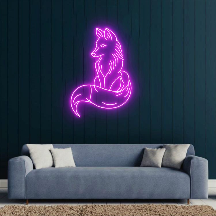 Fox Neon Light, Fox led Sign, Fox Room Decor, Personalized Fox Animal Neon Sign Light