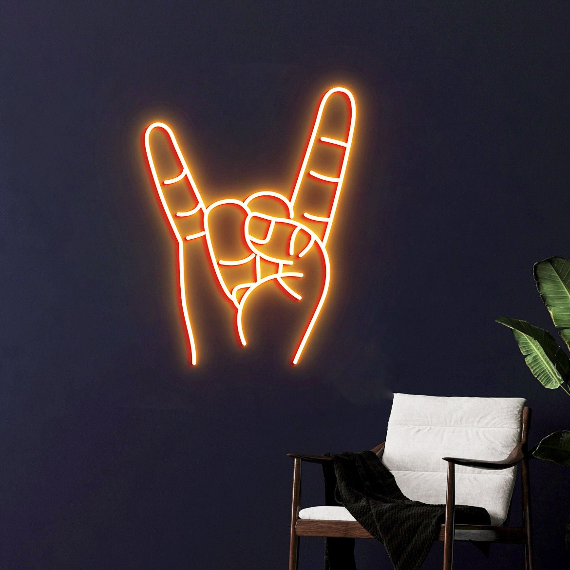 Texas Longhorns Hand Neon Sign, Hook 'em Horns, Texas Hand Wall Decor, Texas Christmas Gift
