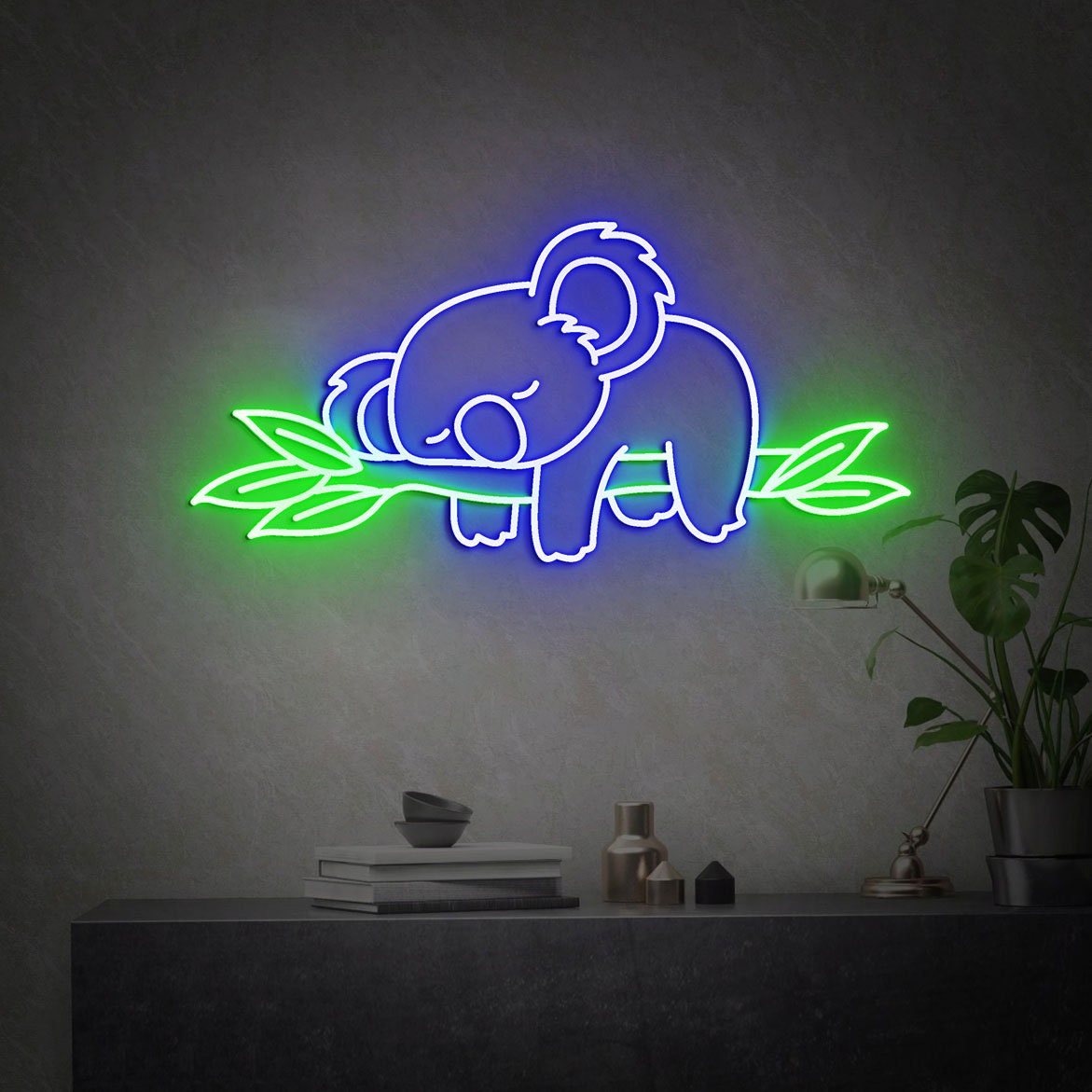 Koala Bear Neon Light, Cute Animals Neon Sign, Koala bear Bedroom Neon Sign, Koala Neon Light, Home Neon Lights, Kaola Neon Wall Decoration