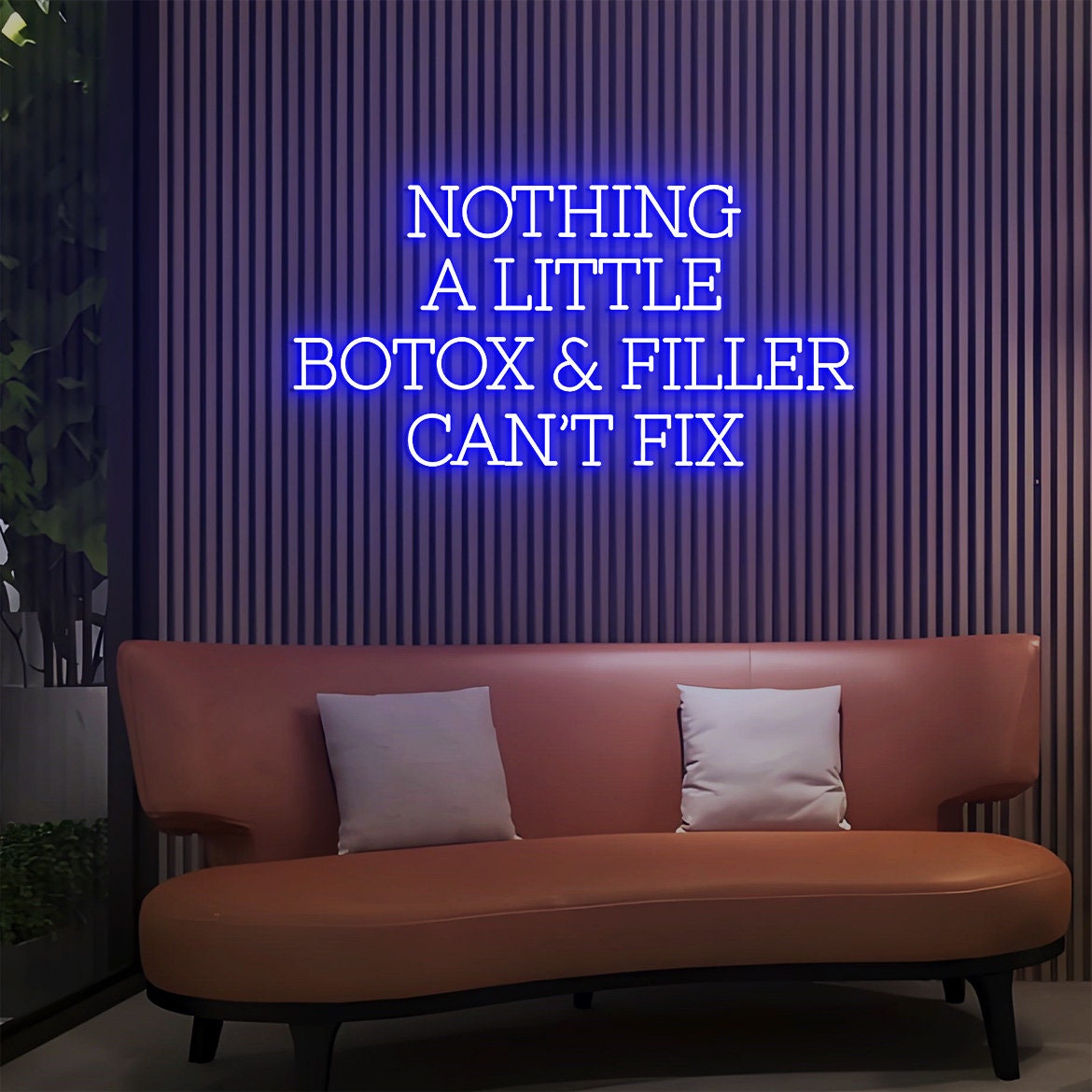 Nothing A Little Botox & Filler Can't Fix Sign, Custom Botox and Filler Sign for Injection Clinic, Medspa Decor, Beauty Aesthetics Wall Art