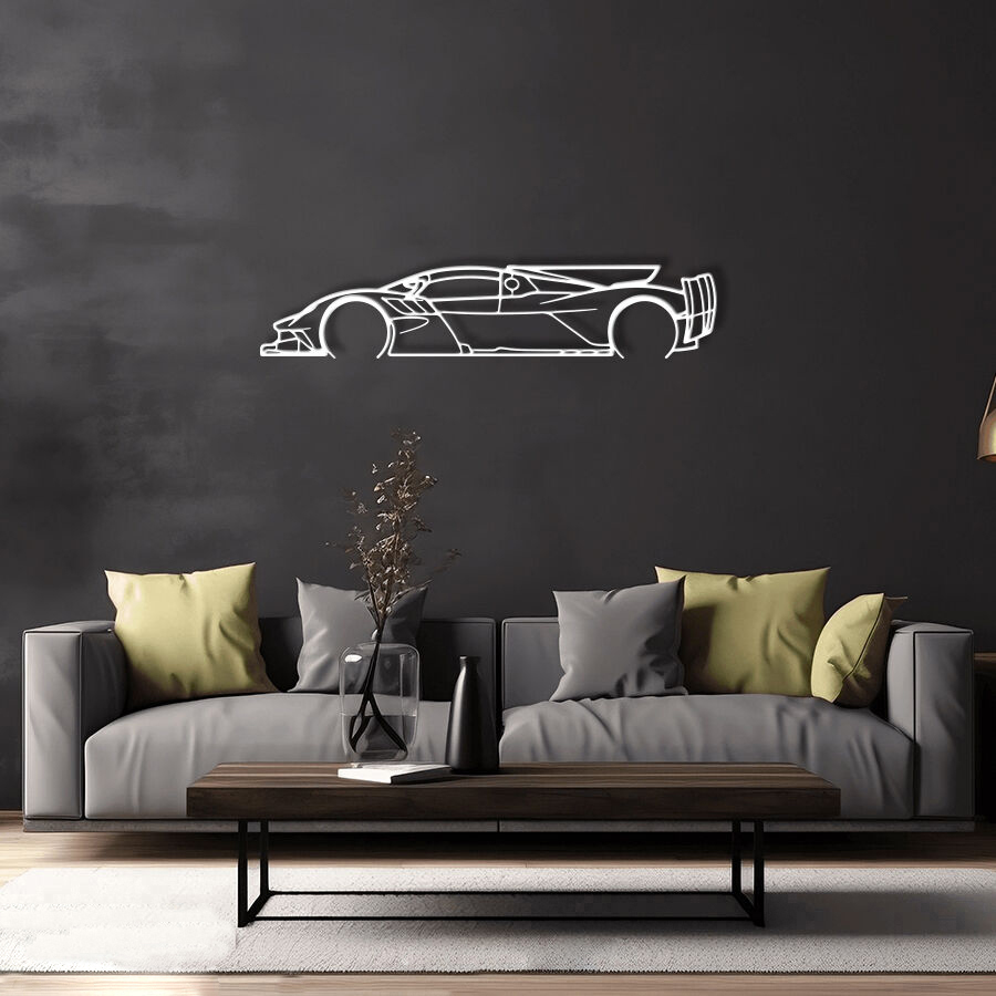 Aston Martin Valkyrie AMR Pro Raised Steel Wall Art