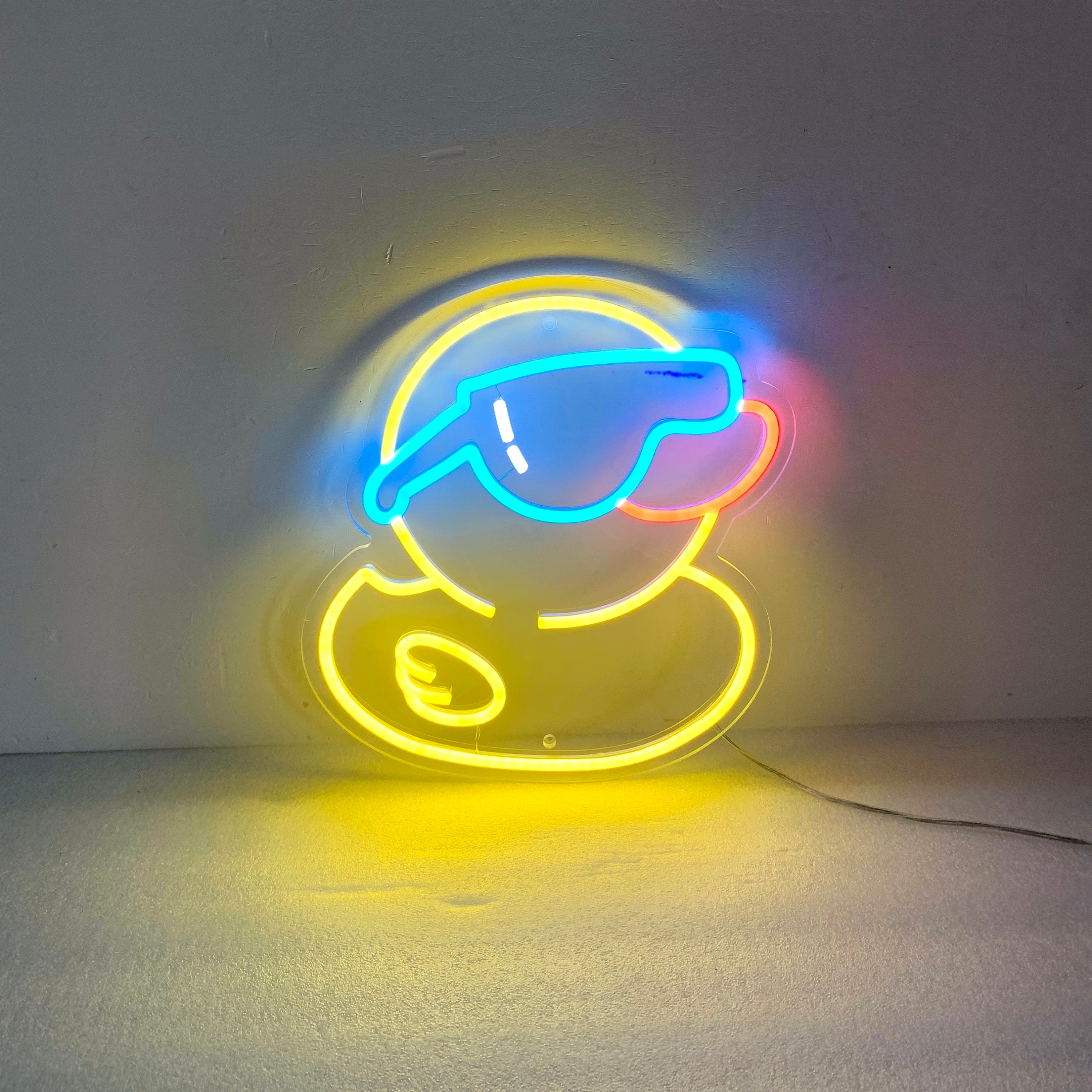 Rubber Duck Neon Light, Neon Sign Light Decor, Rubber Duck Bedroom Neon Sign, Bedroom Neon Lights, Rubber Duck Decoration