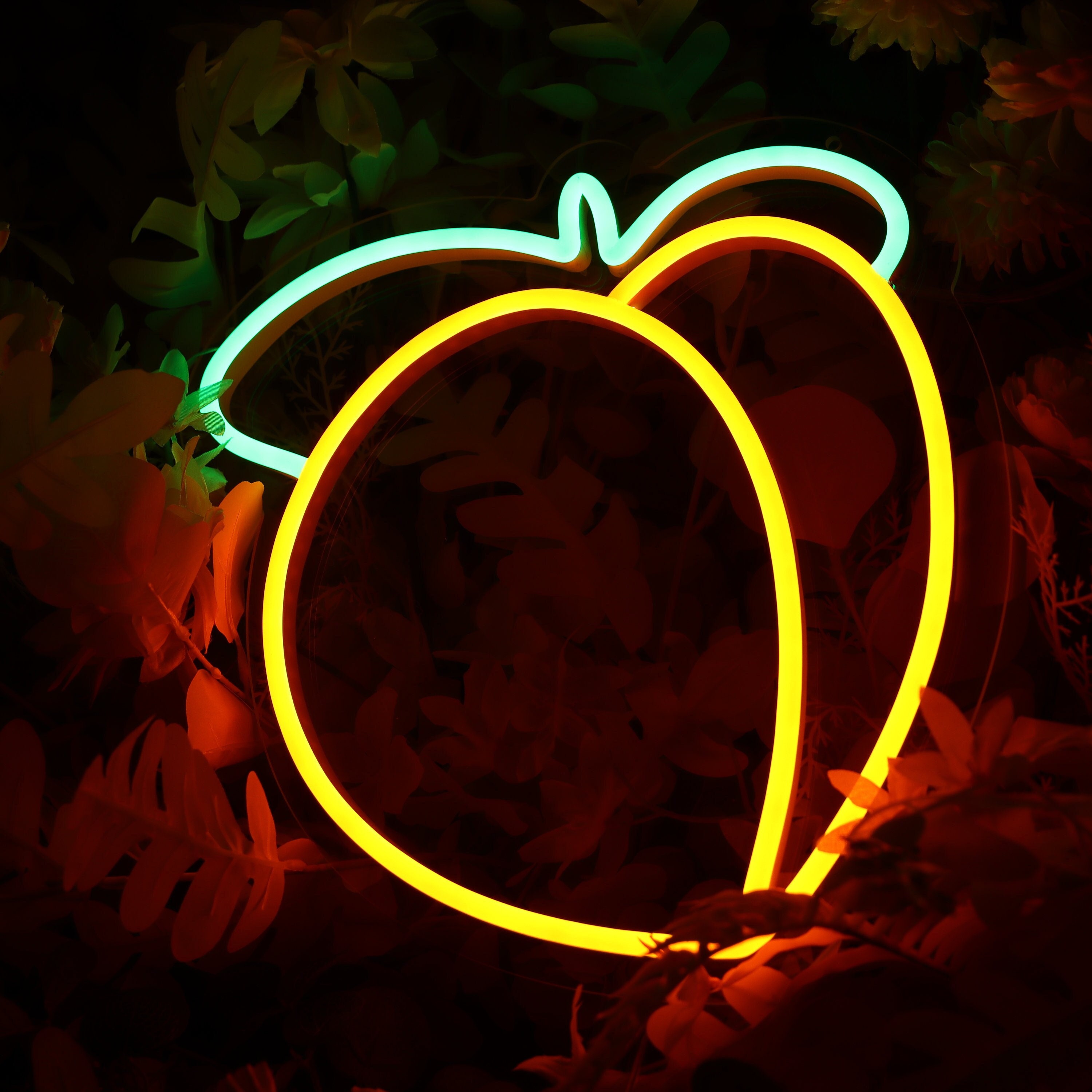 Peach Neon Sign, For Wall Decor, Peach Light Decor, Fruite Peach Neon Art Light Sign, Kid Room Decor, Neon Wall Art Decor, Fruits Shop Decor