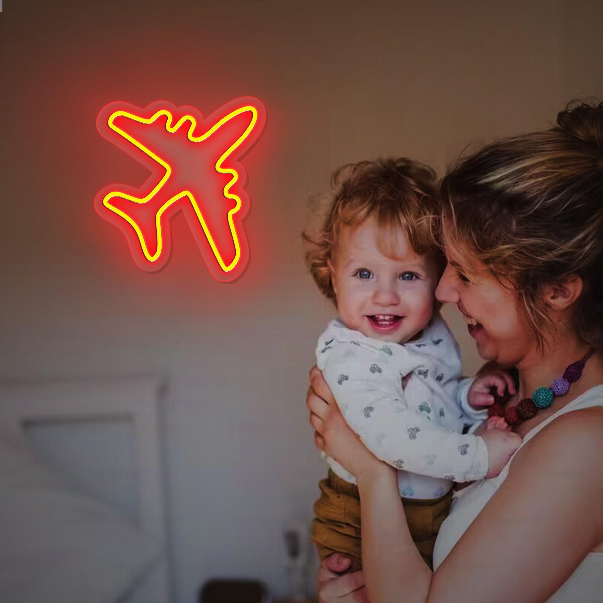 Airplane Neon Sign|Decoration Flex Silicone LED Neon Sign|Plane neon sign| Plane neon light| Plane wall decor| Airplane neon light