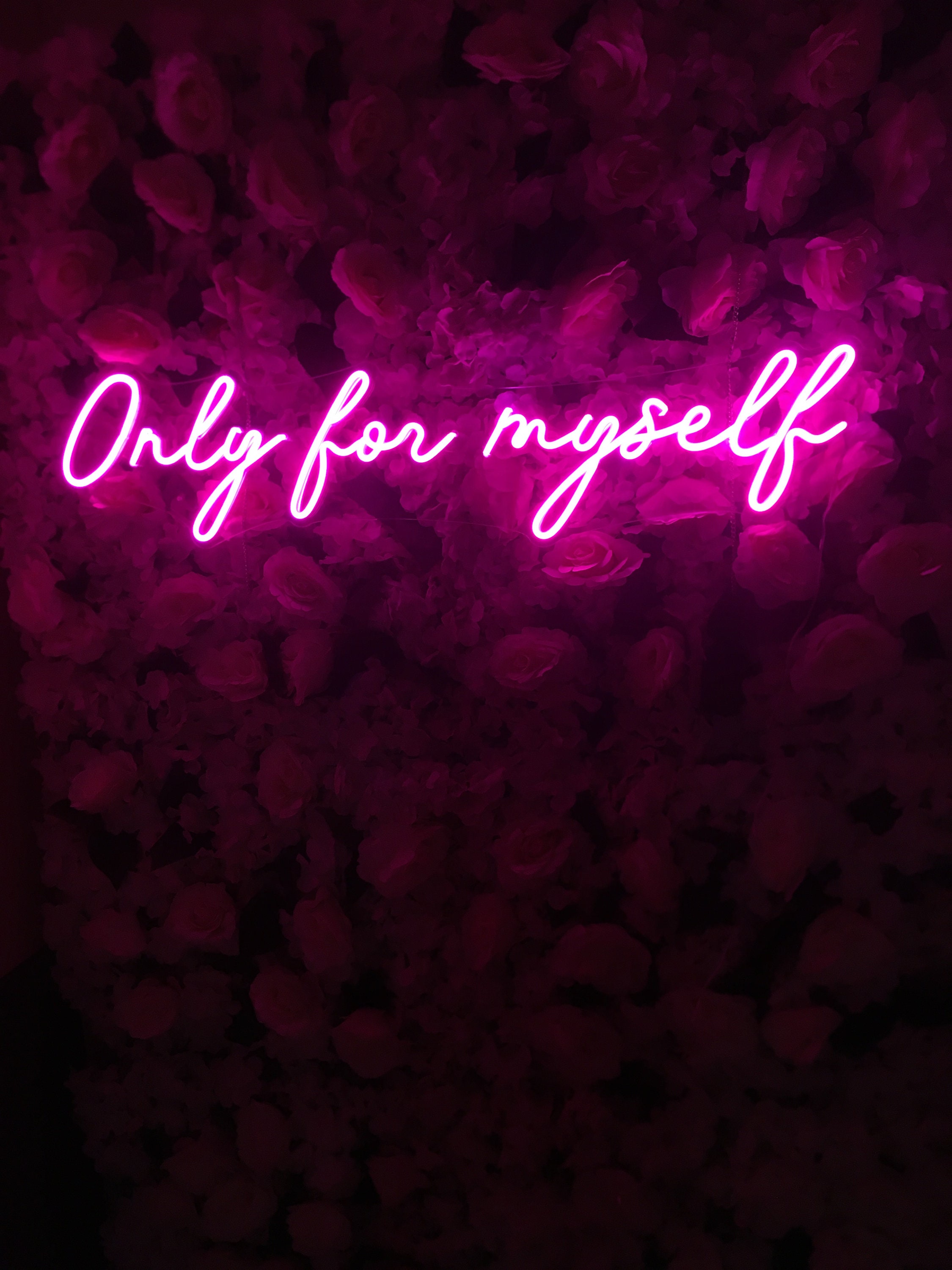 Custom Neon Sign| Only For Myself Neon Sign | Neon Sign Bedroom | Neon Sign Wall Decor | Neon Sign Art | Neon Light Led | Neon Light Signs
