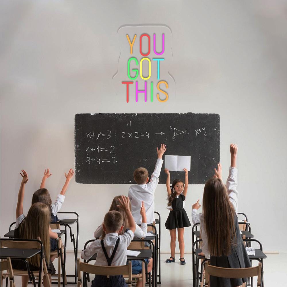 Teacher Neon, You Got This, Funny Teacher Neon, Teacher Neon Sign, Retro Teacher Neon, Kindergarten Teacher Neon, Preschool Teacher Gifts