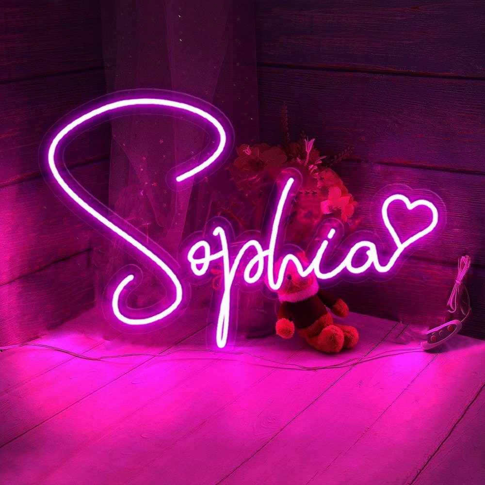 Custom Name Neon Sign For Kids, Neon Sign Bedroom, Neon Sign Custom, Neon Sign Bedroom Decor, Kids Room Decor Home Decor, Gift For Kids.