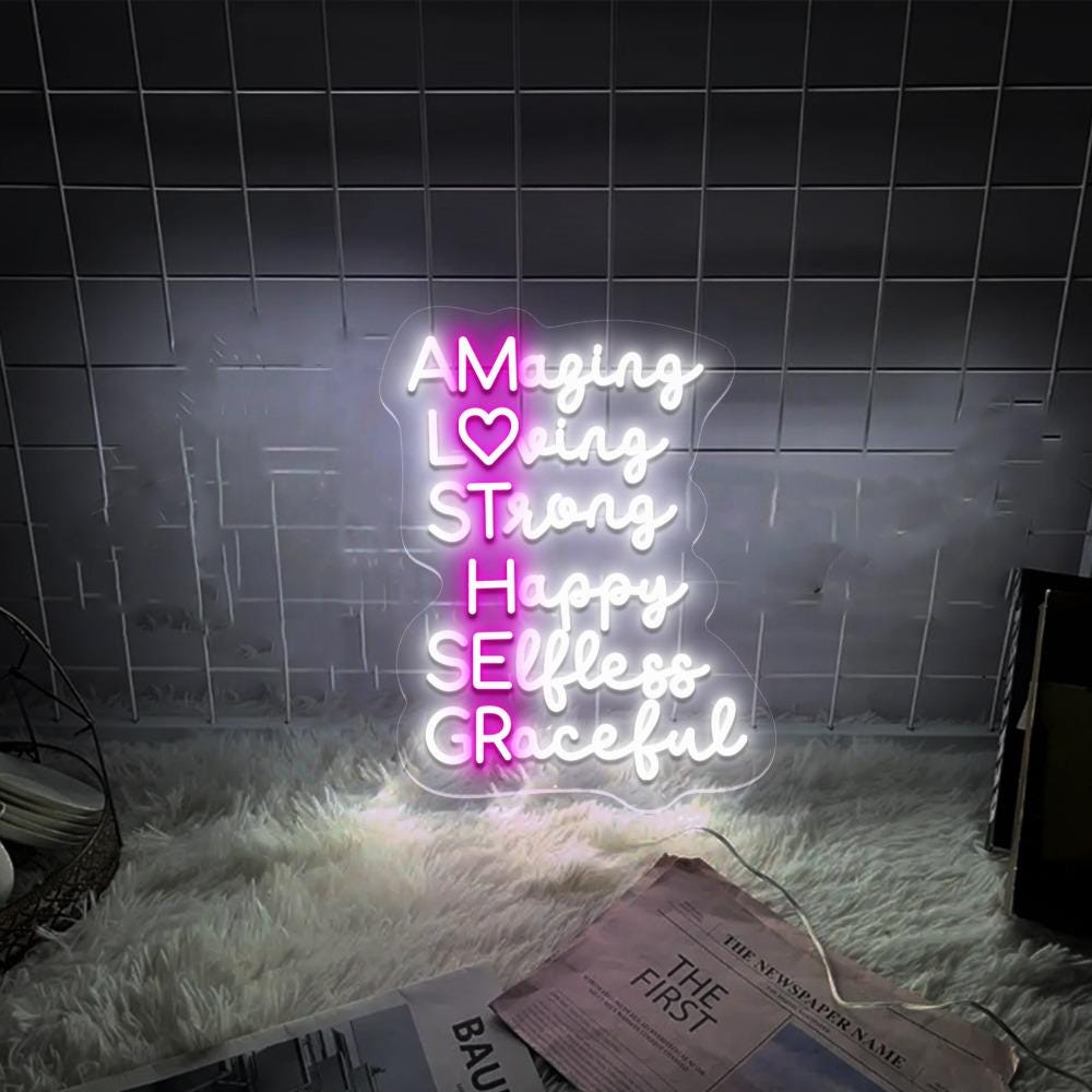 Amazing Mother Neon, Mother's Day Neon, Gift for Mom, Gift for Her, Best Mother's Day Gifts, Special Mother's Day Gifts, Happy Mother's Day