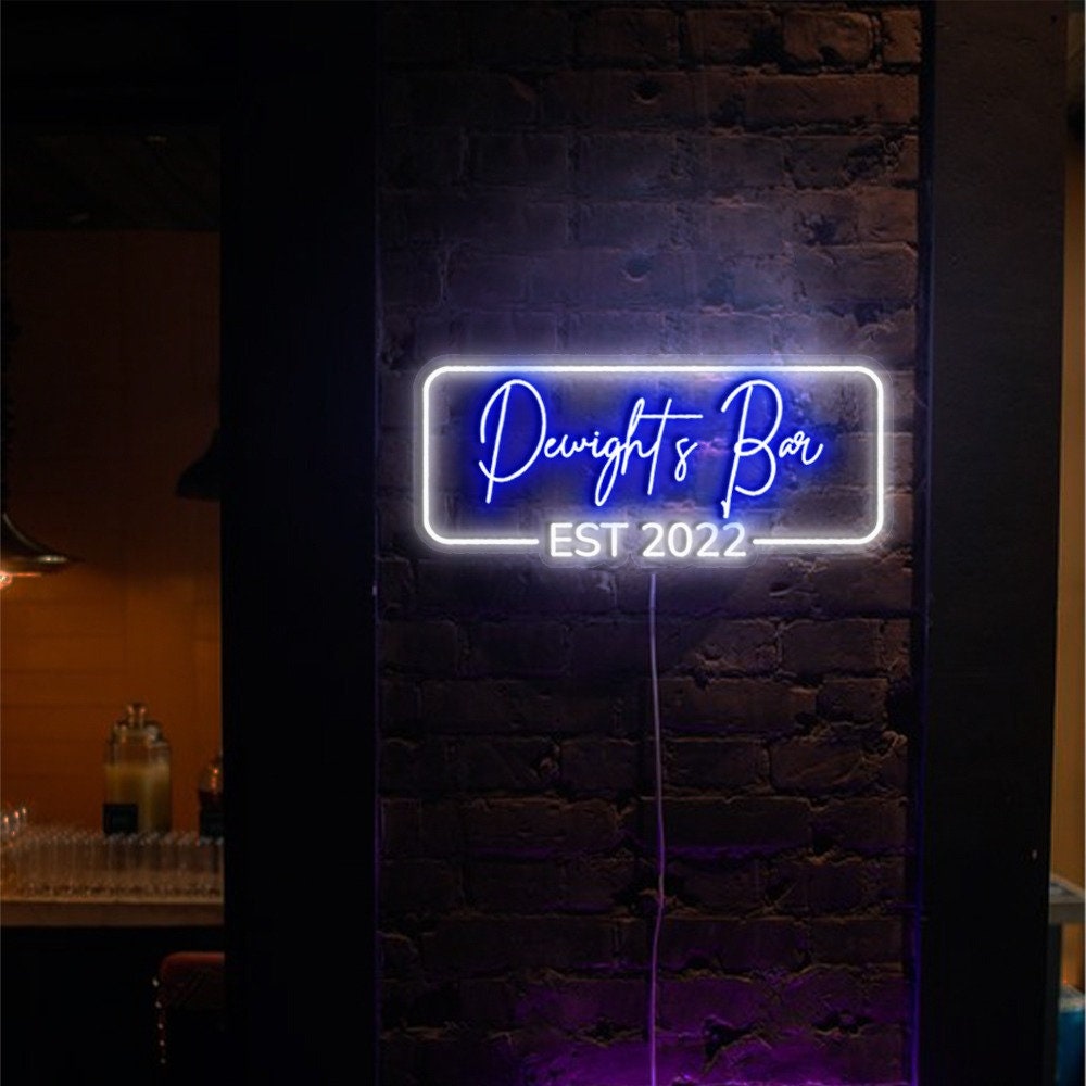 Personalized Bar Sign,Custom Home Bar Sign Decor,Bar Club Signage, Bar wall Art Decor, Neon Sign for Dad,Gifts for Friend, Father's Day gift