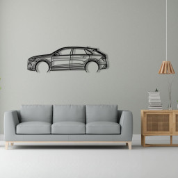 Audi Q8 Raised Steel Wall Art