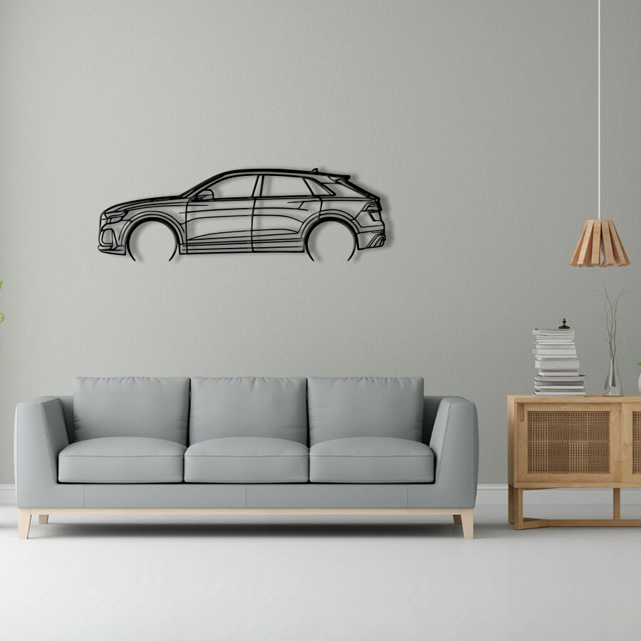 Audi Q8 Raised Steel Wall Art
