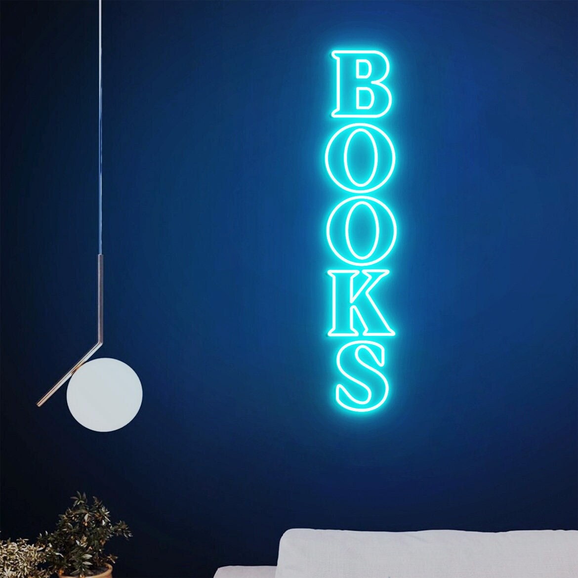 Books Neon Sign, Books Sign, Reading Room Decor, Book Lovers Gift, Personalized Library Sign, Reading Room Sign, Book Club Decor