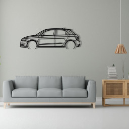 Audi A1 Sportback Raised Steel Wall Art