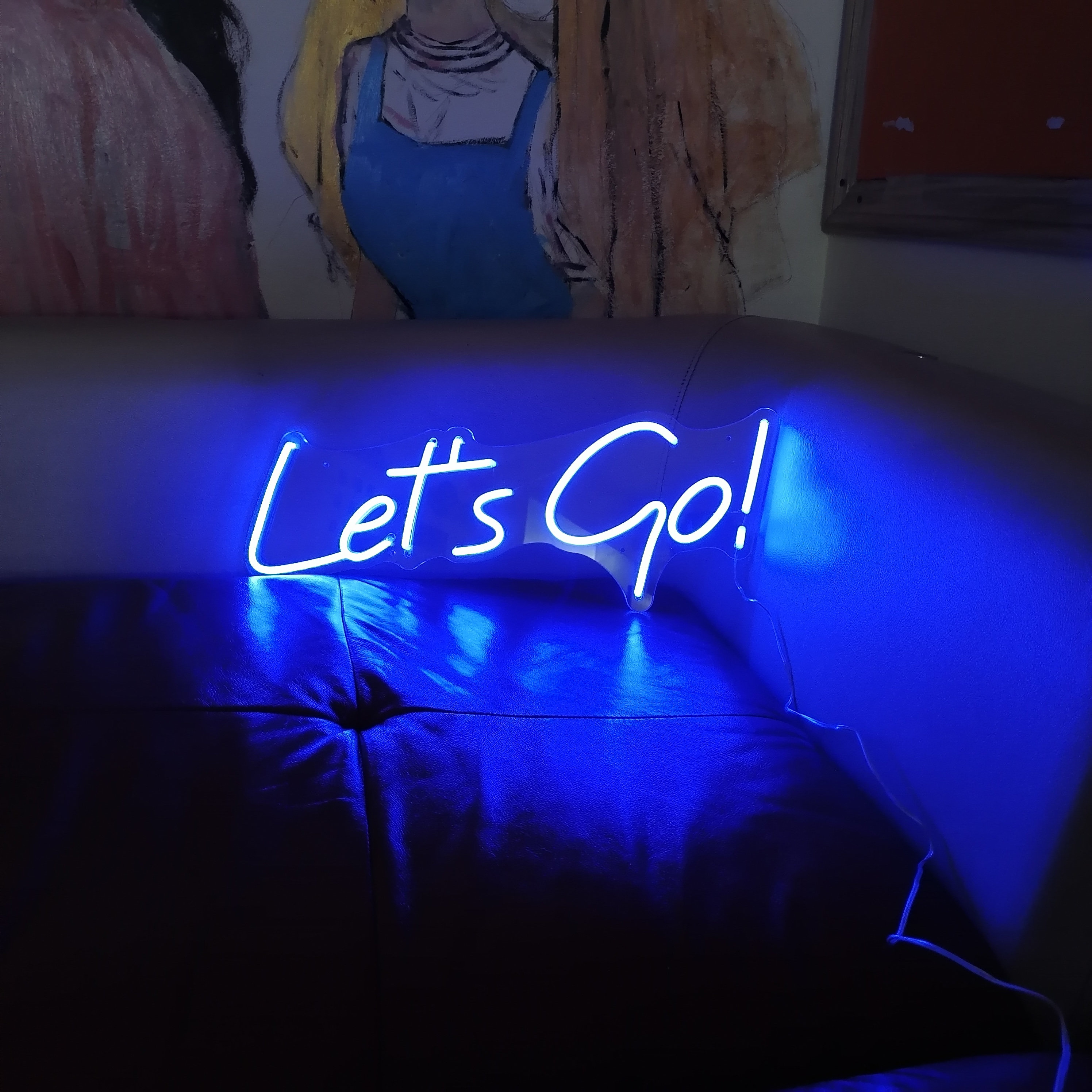 Custom Neon Sign Let's Go! Neon Sign Custom Neon Sign Wall Decor Neon Sign Art Led Neon Sign Custom Neon Light Neon Name Sign