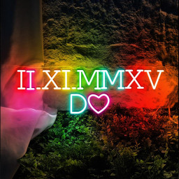 Custom Roman Numeral Date Neon Sign, Matching Couples Gift, Personalized Anniversary Date Neon Sign With Initials, Personalized Neon Gifts