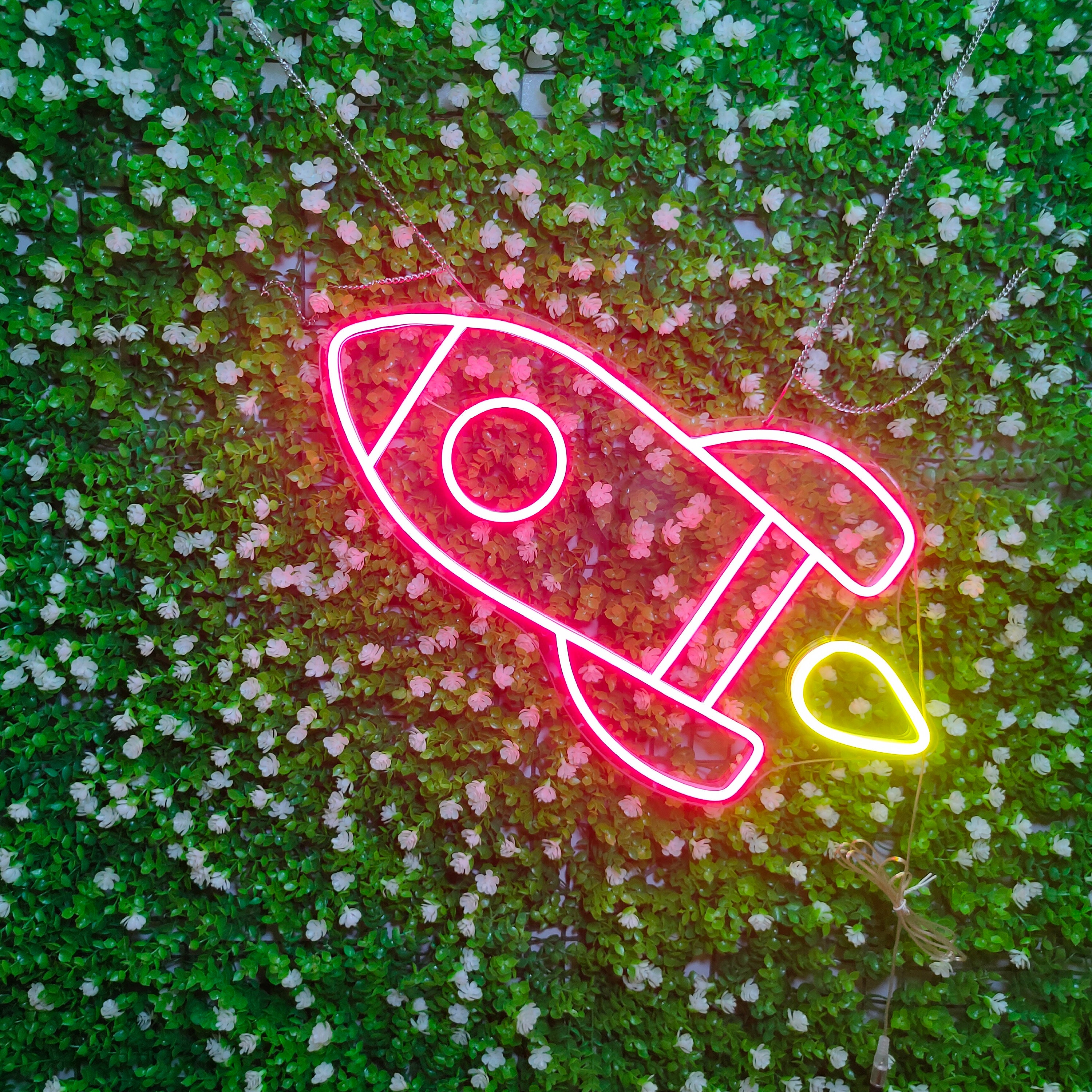 Neon Sign Rocket Decoration Custom Lights Room Home Decor Bedroom wall Hanging Bar Club Boy Personalized gifts Flexible light strip Banner