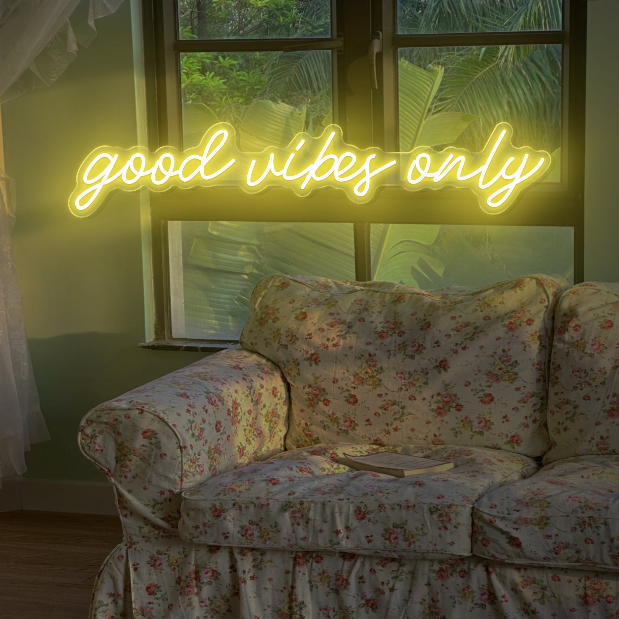 Good Vibes Only Neon Sign|Wedding Neon Sign|Neon Light Bedroom Decor|Led Sign Personalized Gifts| Neon Wall Art|Custom Good Vibes LED Sign