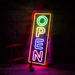 Neon OPEN Sign |For Business Sign | Open Neon Sign | Neon Open Lights for Bar Salon Store Hote l Wall Decor Neon Light Sign | Open Sign