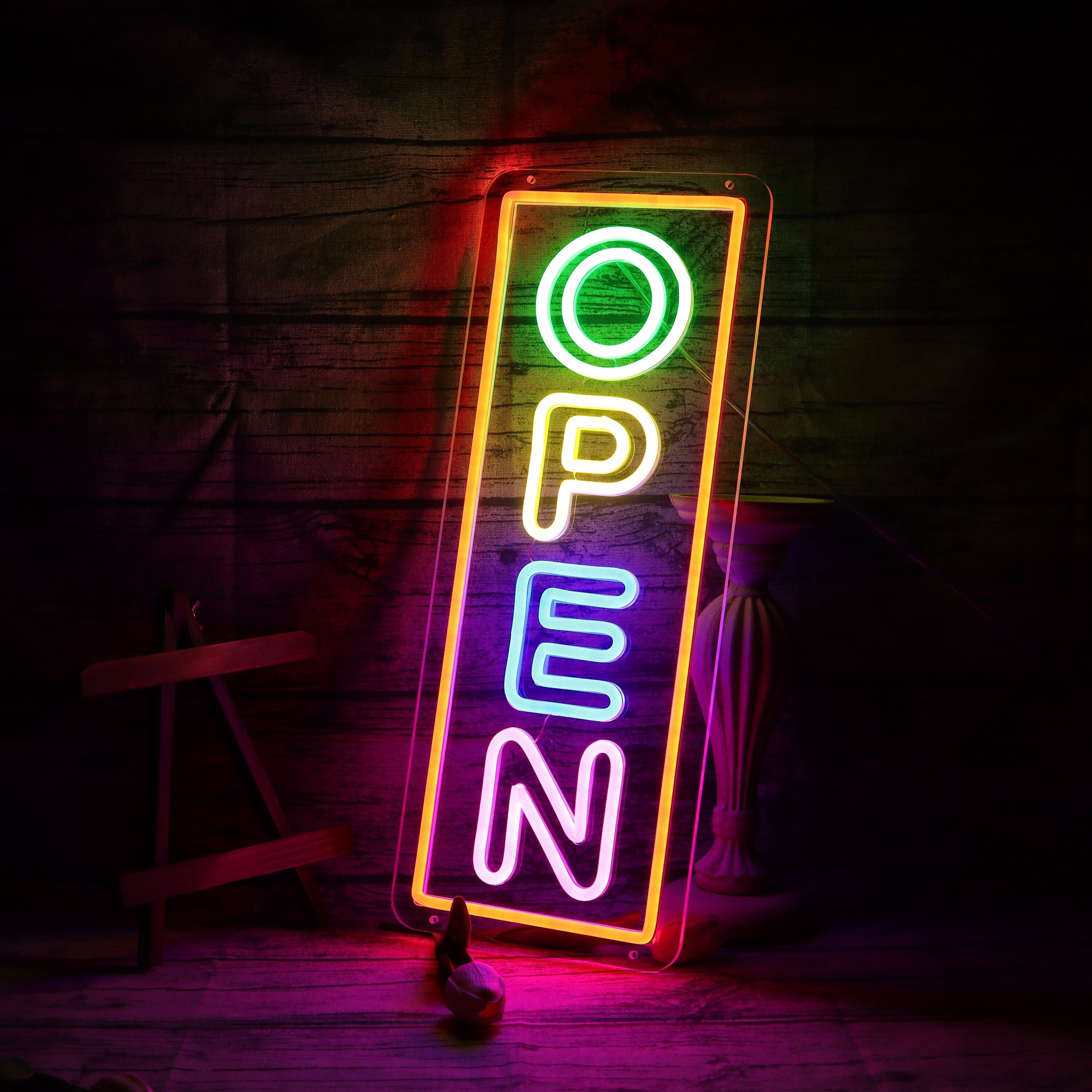 Neon OPEN Sign |For Business Sign | Open Neon Sign | Neon Open Lights for Bar Salon Store Hote l Wall Decor Neon Light Sign | Open Sign