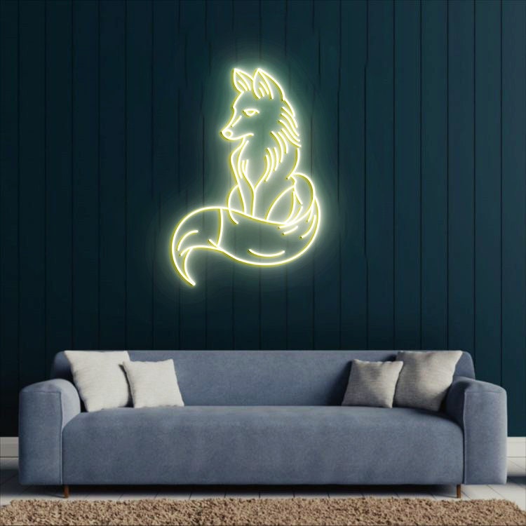 Fox Neon Light, Fox led Sign, Fox Room Decor, Personalized Fox Animal Neon Sign Light
