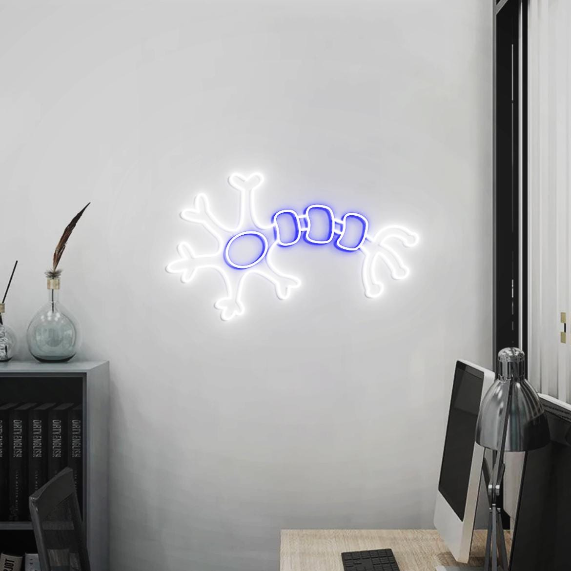 Neuro Neon Sign, Neuron Art for Medical Office Decor, Neuro Shaped Wall Decor, Cute Gifts for Neurology Graduation, Nursing Student Gifts