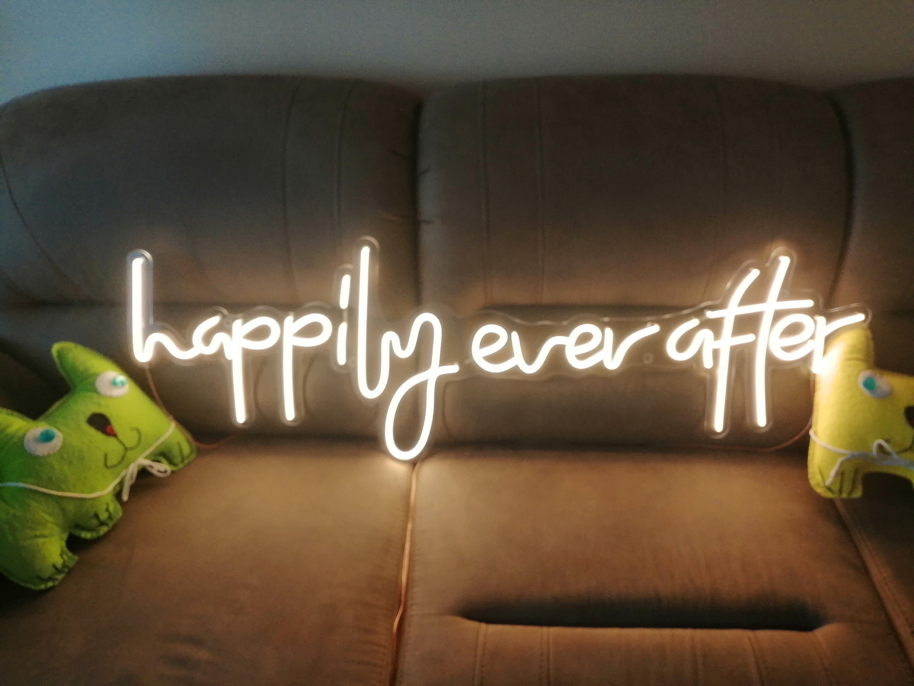 Happily Ever After Neon Sign, Wedding Decor Neon Sign, Happily Neon Signs, Home Decor Neon Sign, Wedding Decor