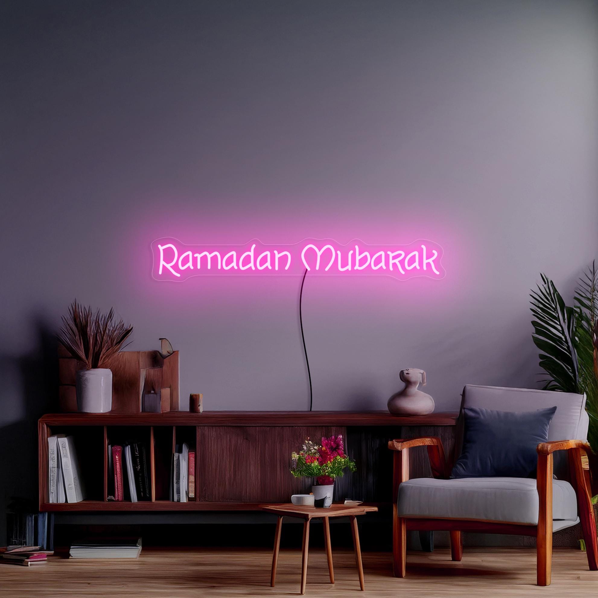Ramadan Mubarak Neon Sign, Eid Mubarak Led Sign, Islamic Neon Sign, Mubarak Party Sign, Muslim Holidays Sign, Ramadan Mubarak Wall Art Decor