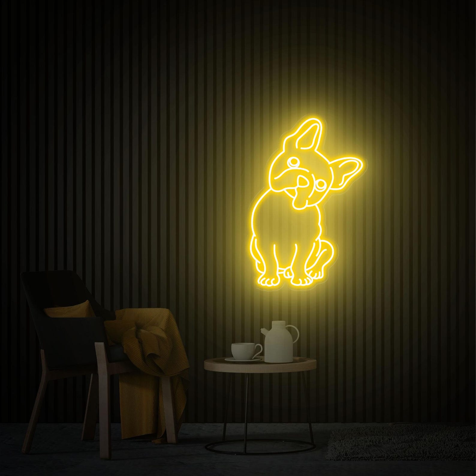 French Bulldog Neon Sign, French Bulldog Art, Custom Bulldog Neon Sign, Animal Signs Pet Wall Decor, Puppy Decor Glowing Sign Dog Lover Gift