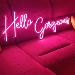 Hello Gorgeous Neon Sign, Wedding Neon Sign, Bridal Shower Sign, Affordable Neon Signs