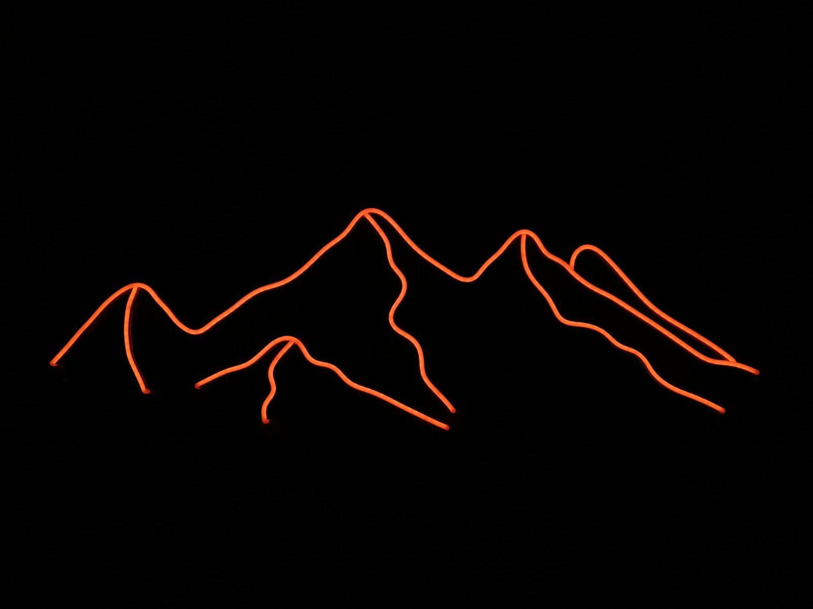 Mountains Neon Sign, Wall Decor Montains Led Light, Natural Neon Sign