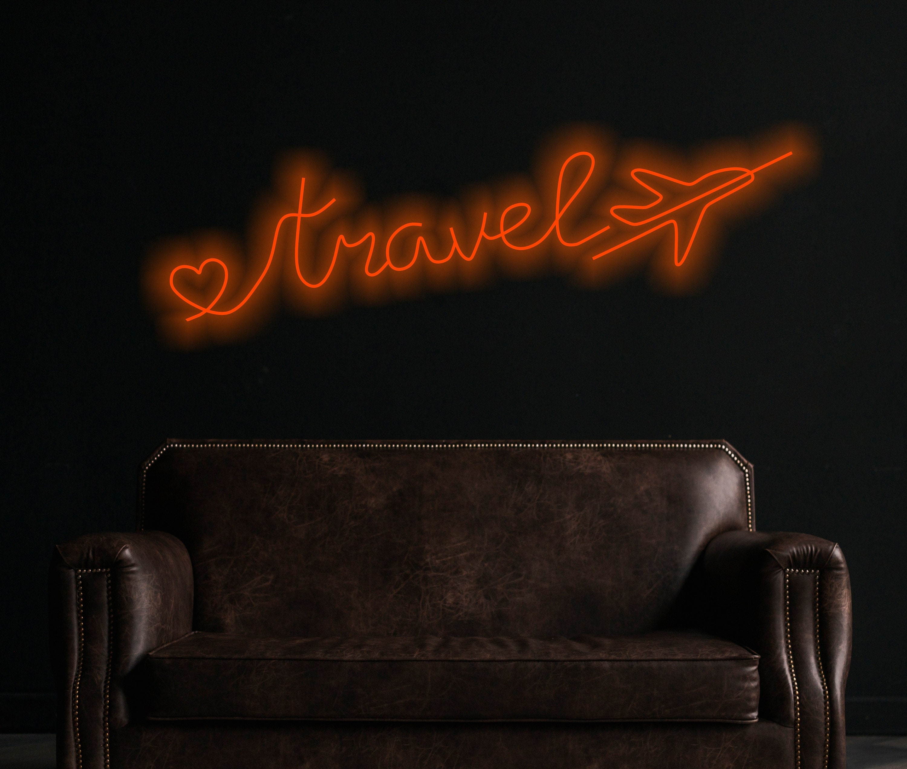 Travel Wire Word neon Sign | Travel Wall Art neon sign | Handmade Travel neon sign Word Sign | Traveler Gift | Plane Wall Decor