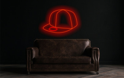 Baseball Cap Neon Sign, Neon Sign In The Shape Of A Hat, Baseball Hat Neon Light, Custom Baseball Cap Neon, Neon Sign For Hat Lover