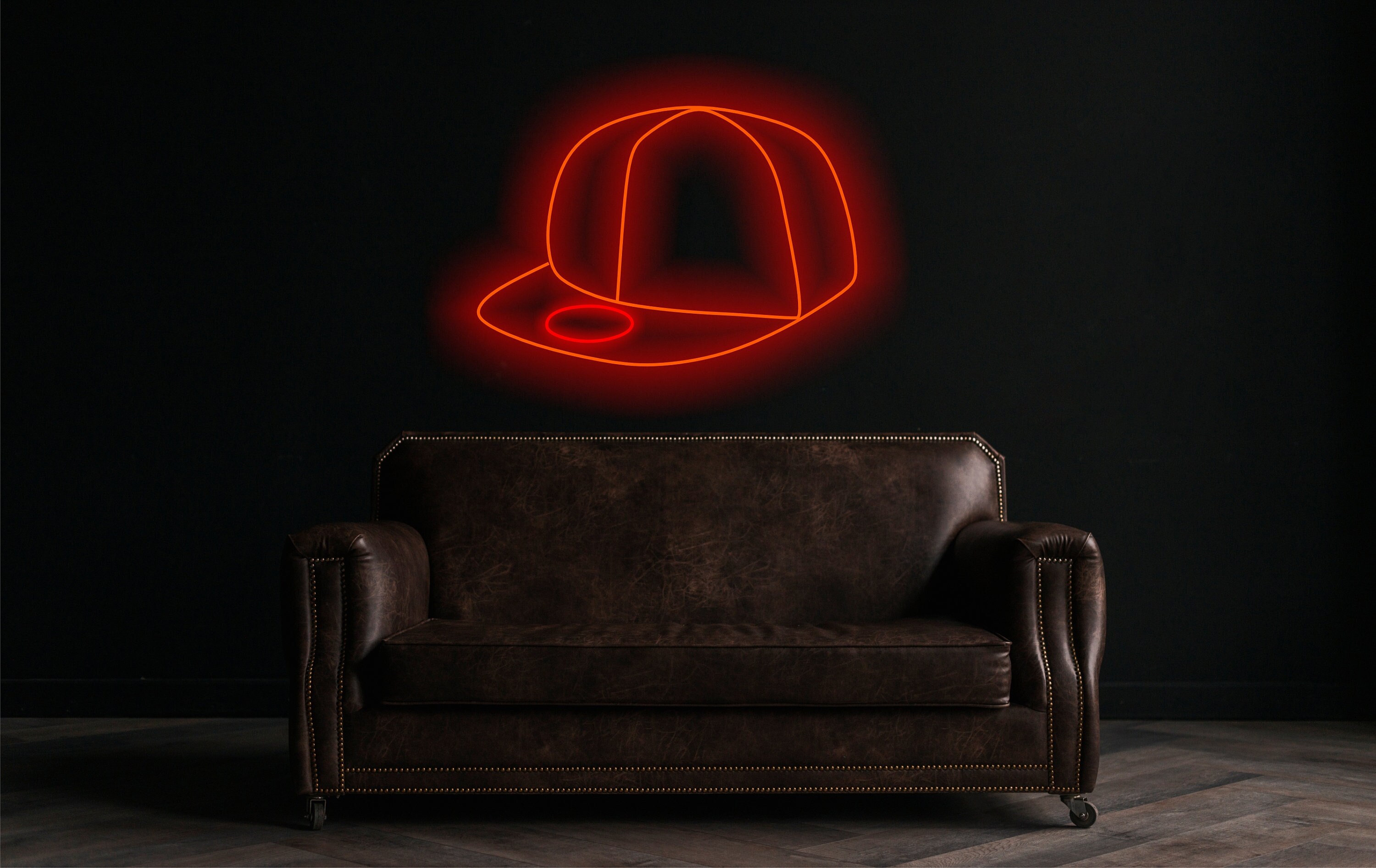 Baseball Cap Neon Sign, Neon Sign In The Shape Of A Hat, Baseball Hat Neon Light, Custom Baseball Cap Neon, Neon Sign For Hat Lover