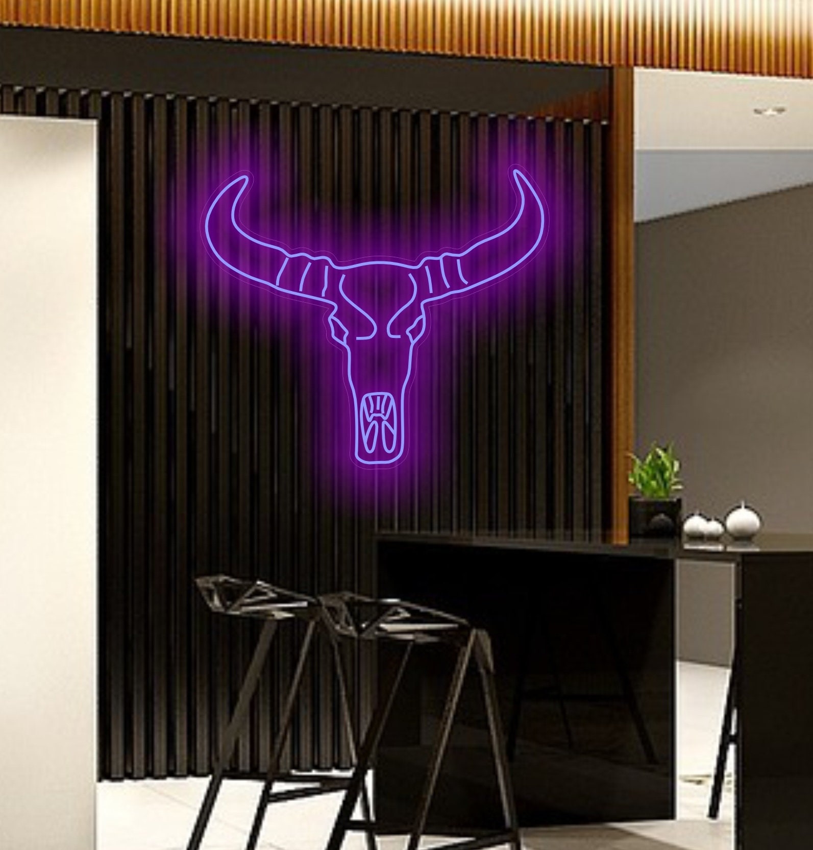 Bull Skull Neon Sign, Bull Skull Led Light, Longhorn Head Skull Neon Sign, Cow Skull Neon Sign, Texas Bull Neon Sign, Cowboy Neon Sign
