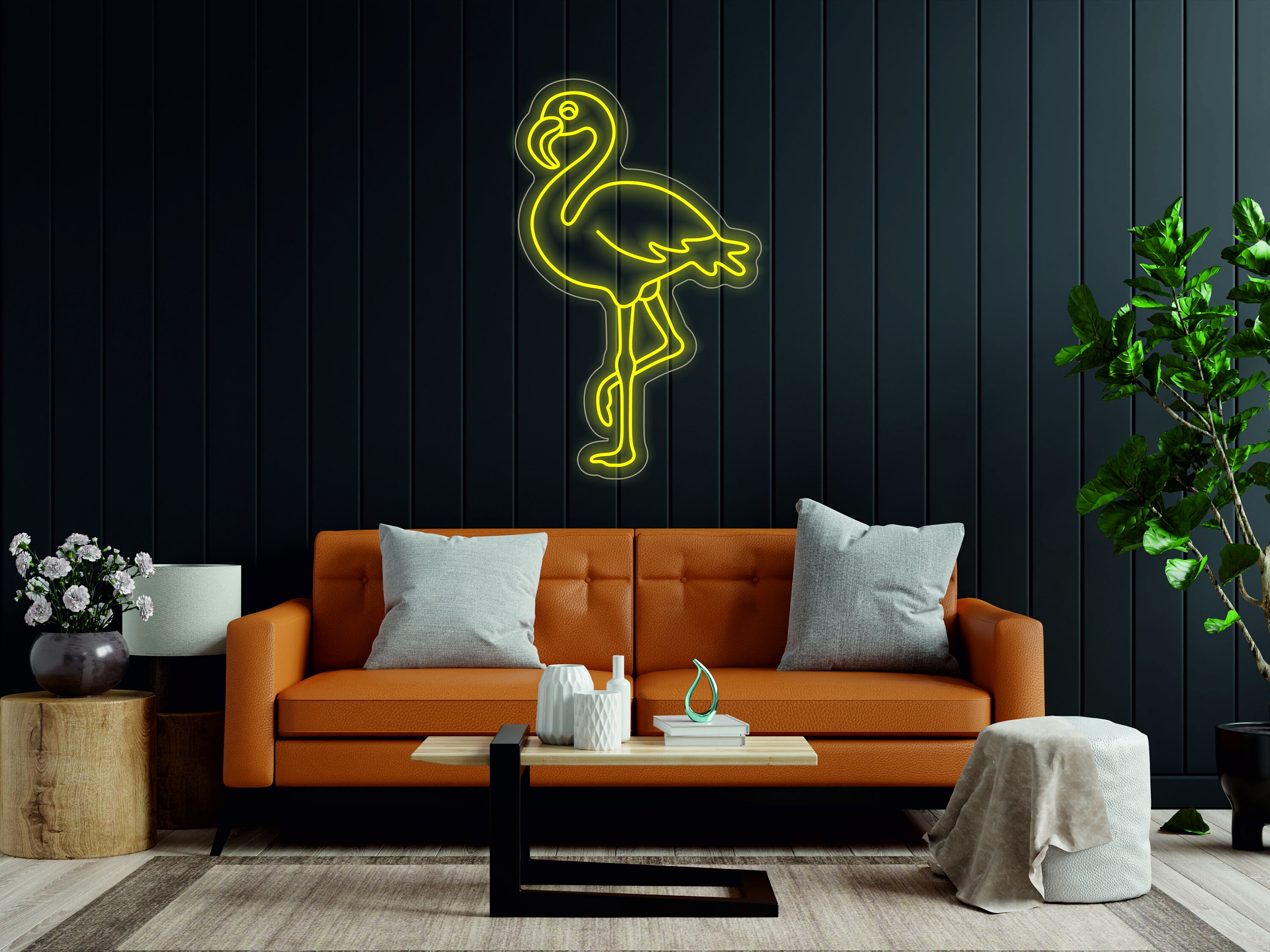 Flamingo Neon Signs, Pink LED Neon Sign Wall Decor