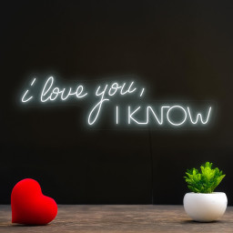 I Love You I Know Neon Sign, Wedding Neon Sign, Funny Wedding Sign, Couple Gift, Love Neon Sign, Wedding Backdrop Sign, Love Wall Art Decor