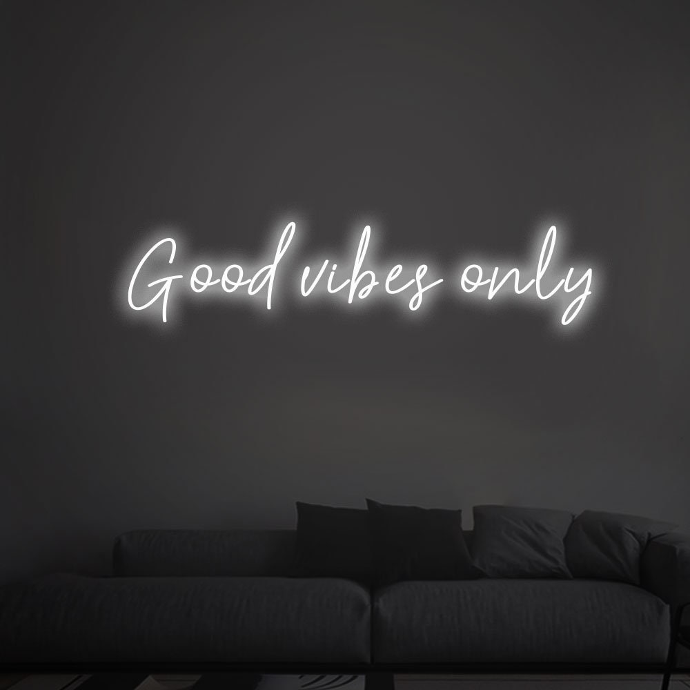 Good Vibes Only Neon Sign , Custom Neon Light | Wedding Neon Sign | Wedding Neon Lights | Wall Decor Neon Signs