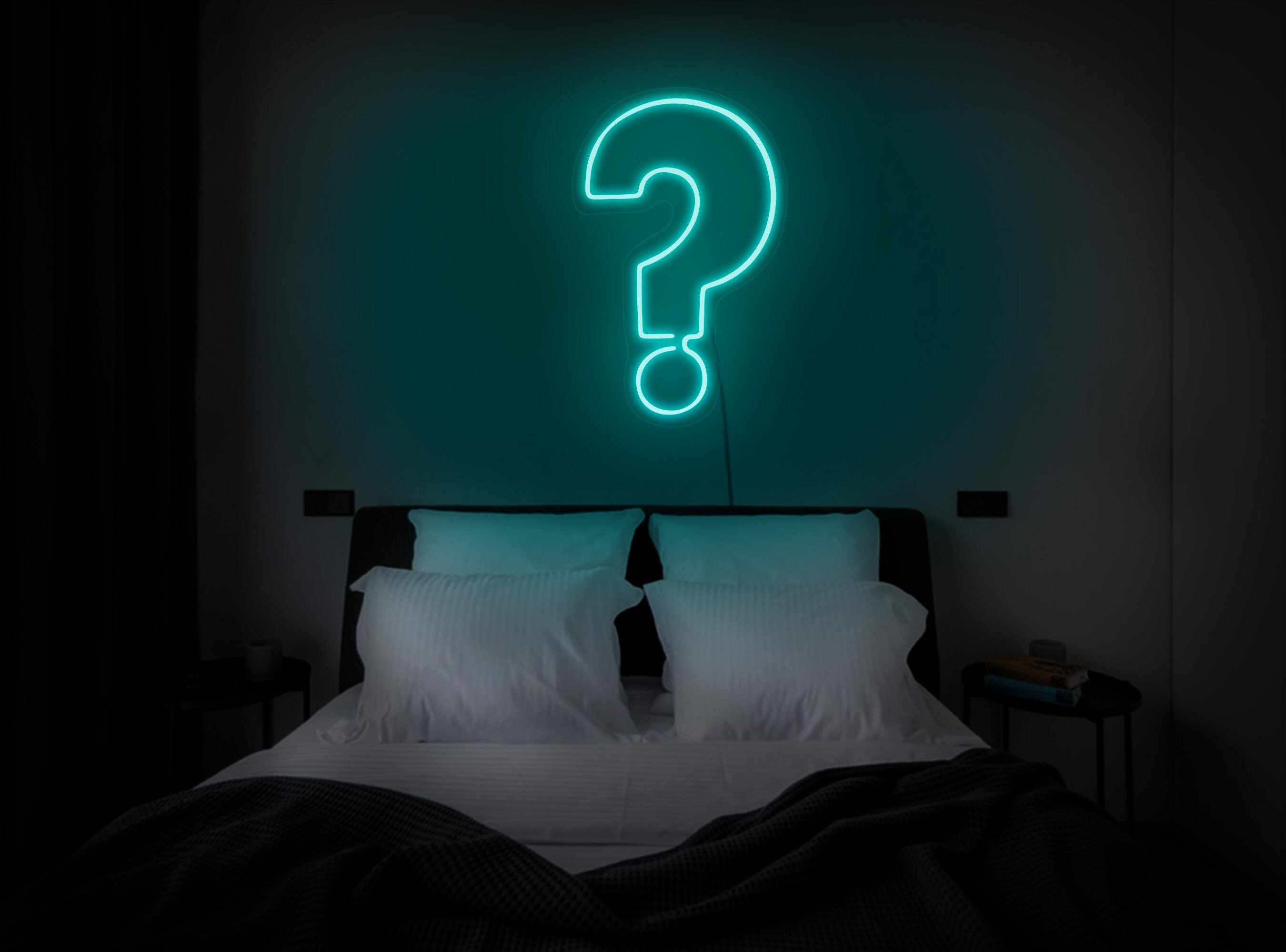 Question Mark Neon Sign, Question Mark Led Sign, Question Mark Light Sign, Neon Sign Bedroom, Mystery Neon Sign, Question Mark Art Decor