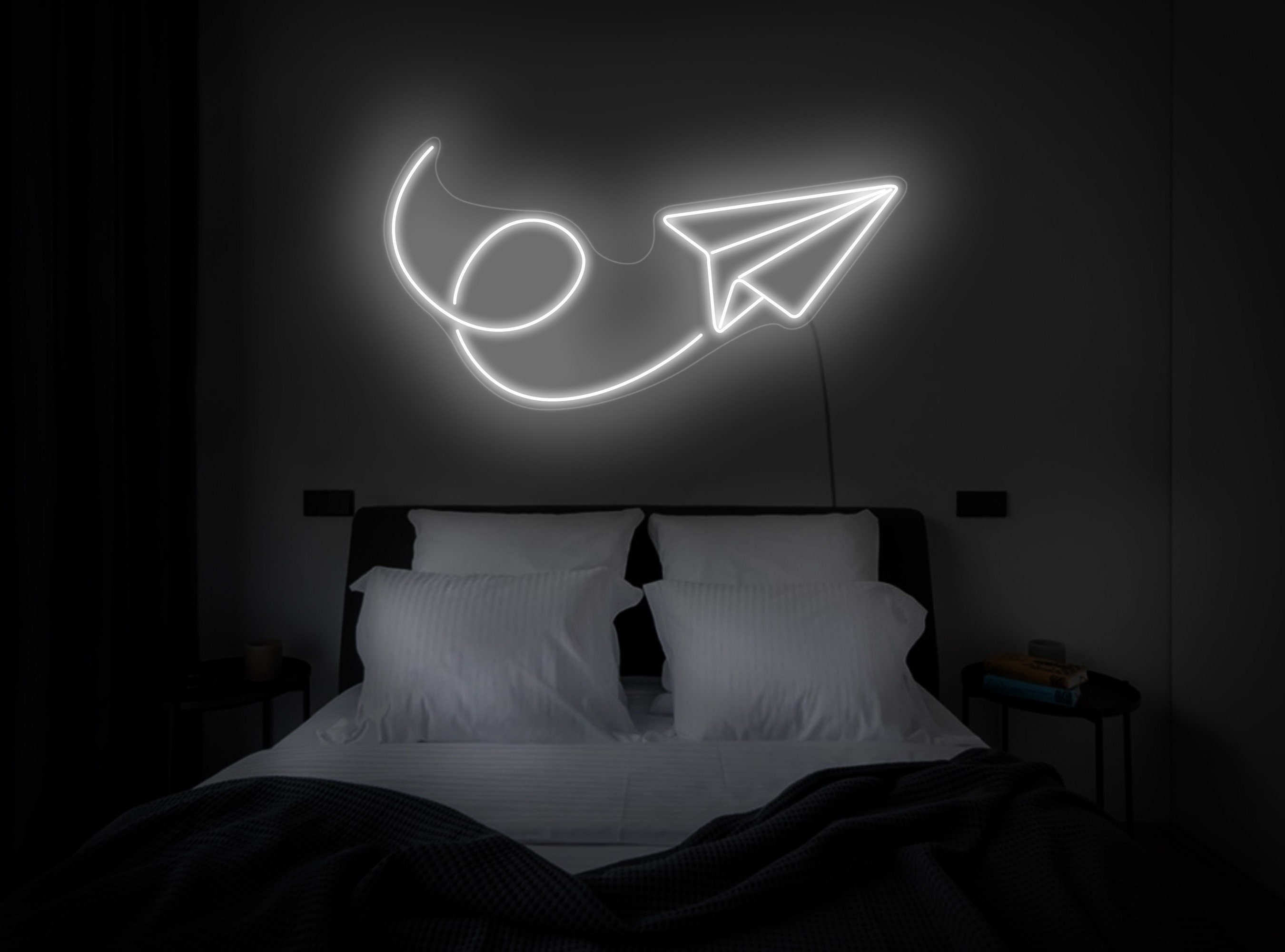 Paper Airplane Neon Sign, Paper Plane Led Sign, Airplane Neon Sign, Paper Airplane Sign, Paper Airplane Wall Art, Paper Airplane Decor