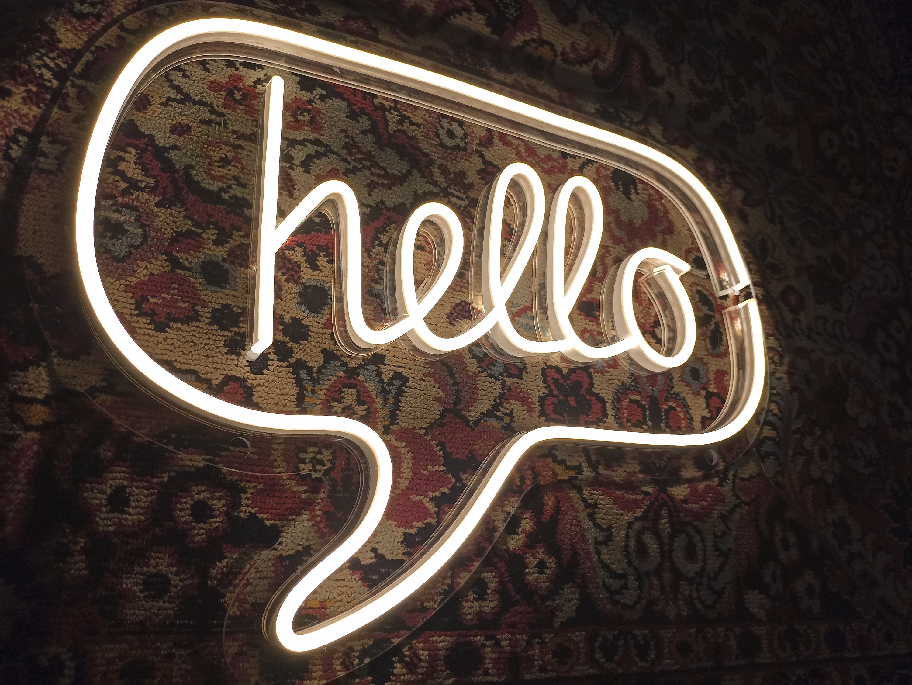 Hello Neon Sign, Hello Led Light, Hello Neon Sign, Gift Neon Sign, Hello Neon Light Sign