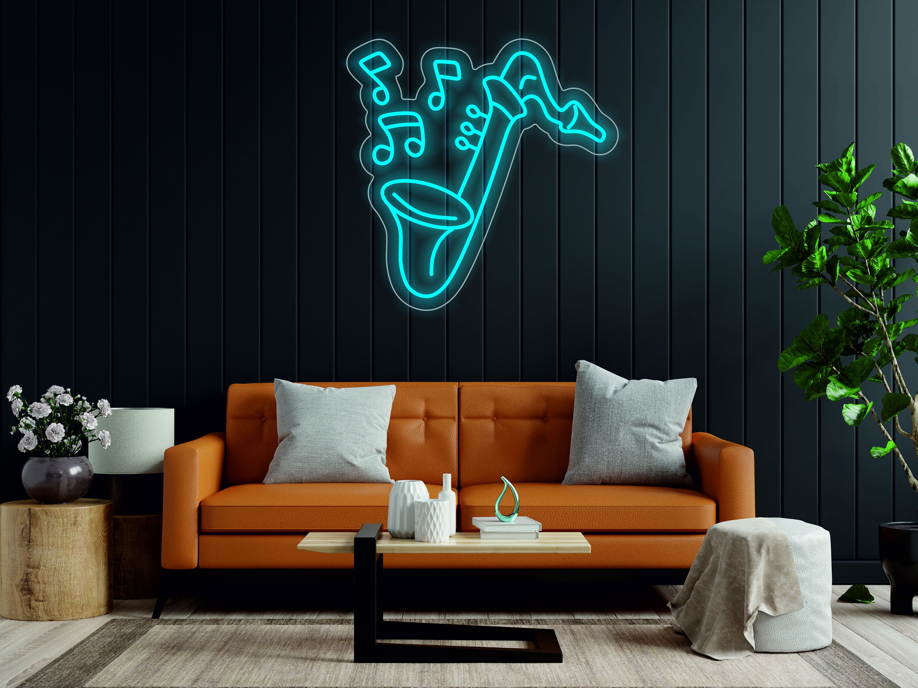 Saxophone Neon Sign, Music Jazz - Led Light Neon Sign