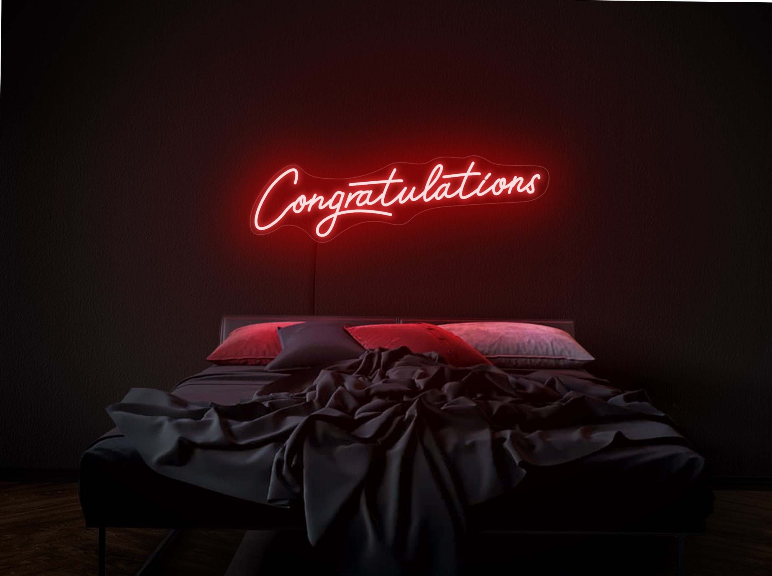 Congratulations Neon Sign, Congratulations Neon Light, Congrats Neon Sign, Congrats Led Sign, Graduation Neon, Wedding Neon Sign